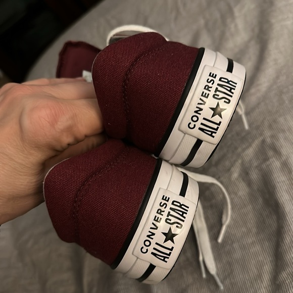 Maroon Converse All-Star sneaker women’s sz 9 men’s sz 7 new no tags never worn - Picture 3 of 5